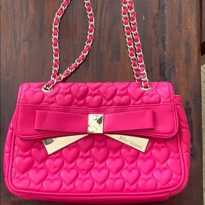 Pink heart purse